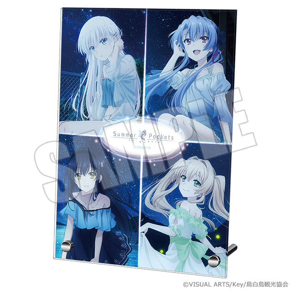 『Summer Pockets』アクリルプレート 夏灯り、君と過ごす夜